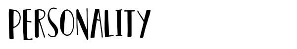 Personality font preview